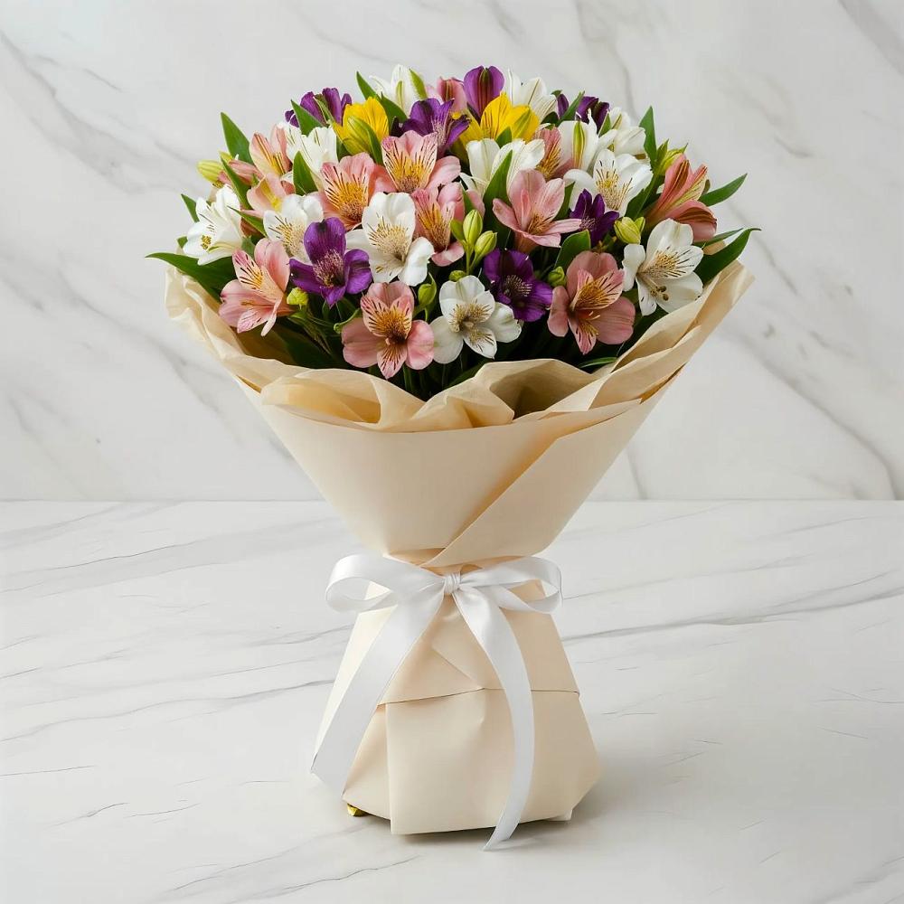 Букет цветов из: Альстромерии в Заметчино