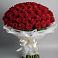 Букет 101 Красная роза Блэк Мэджик в Заметчино