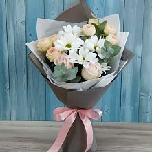 Букет цветов из:  Хризантемы и Розы #REPLACE_PRED# Заметчино