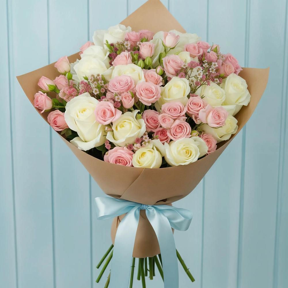 Букет цветов из: Розы в Заметчино