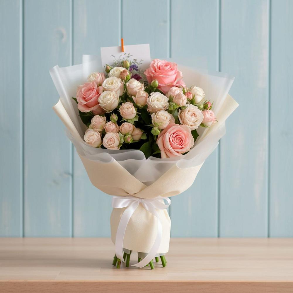 Букет цветов из: Розы в Заметчино