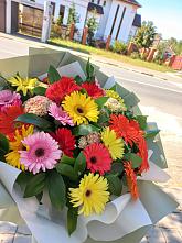 Букет цветов из:  Герберы #REPLACE_PRED# Заметчино