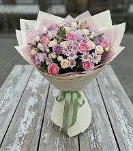 Букет цветов из:  Розы и Хризантемы в Заметчино