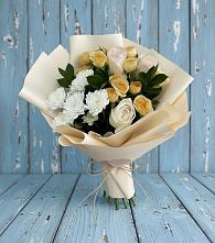 Букет цветов из:  Розы и Хризантемы в Заметчино