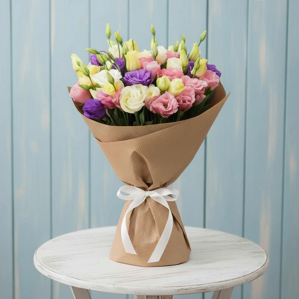 Букет цветов из: Лизиантусы в Заметчино