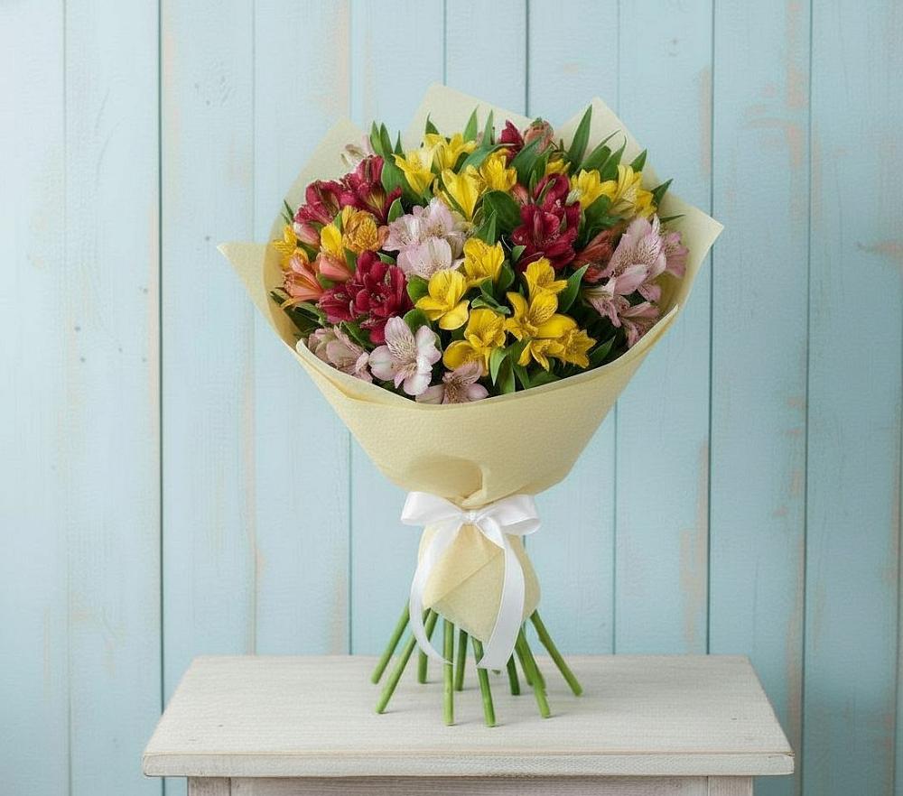 Букет цветов из: Альстромерии в Заметчино