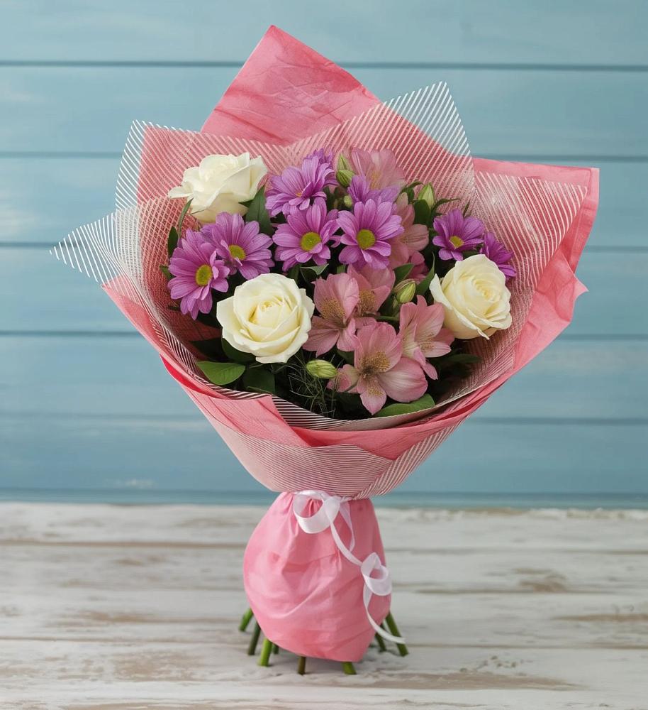 Букет цветов из: Герберы в Заметчино