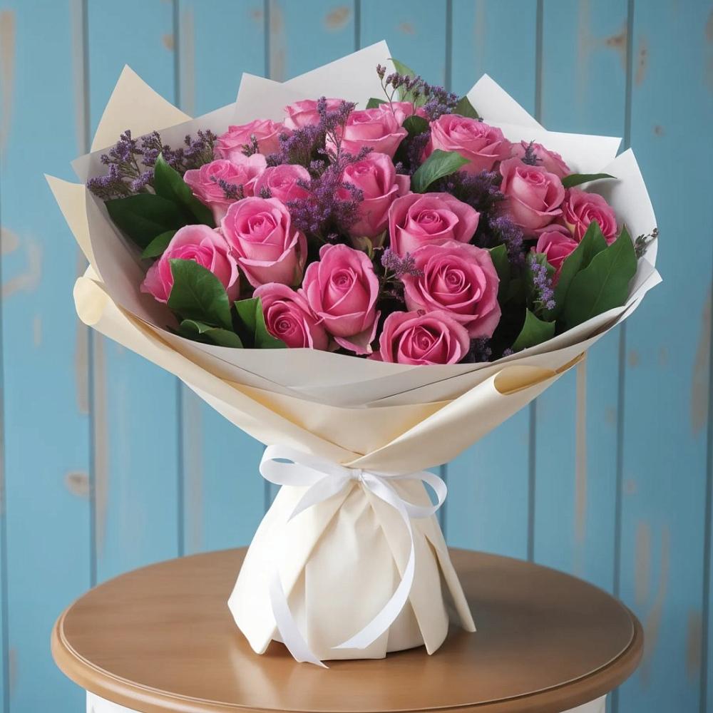 Букет цветов из: Розы в Заметчино