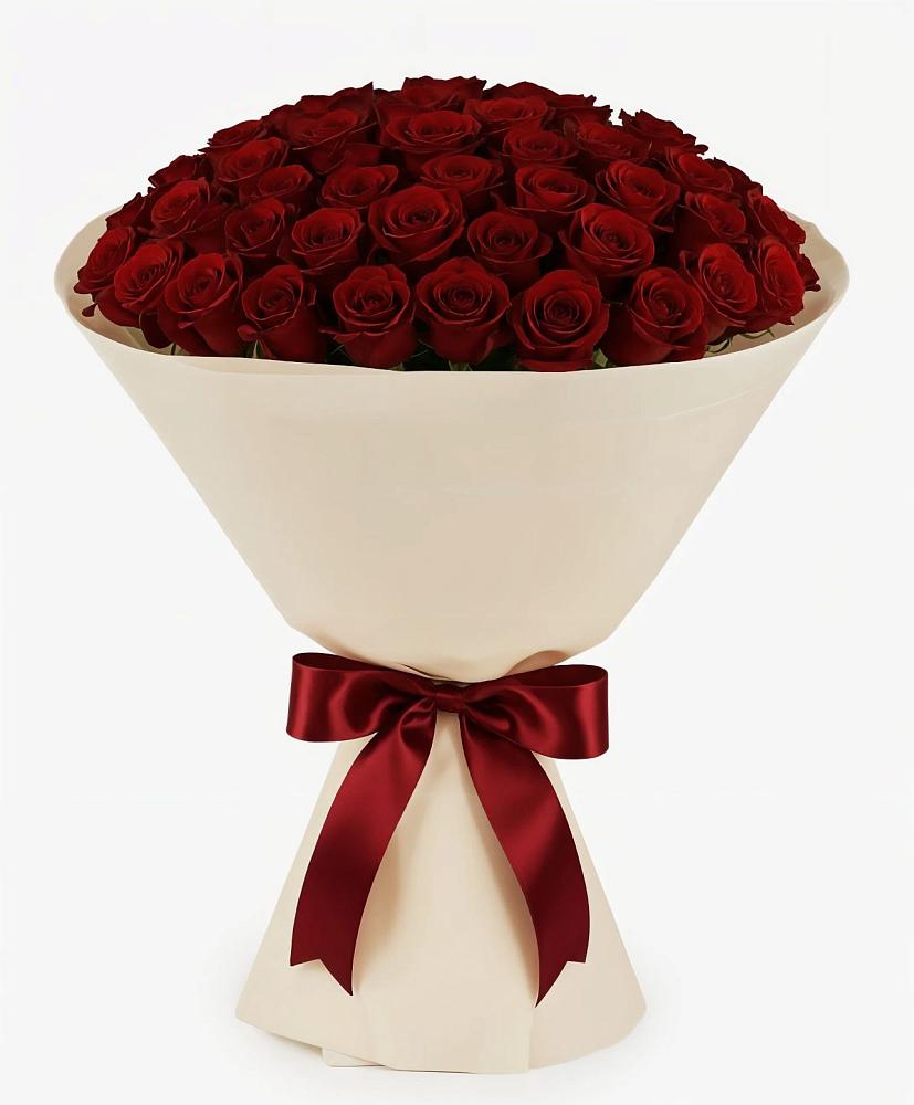 Букет 101 Бордовая роза Блэк Бакарра в Заметчино