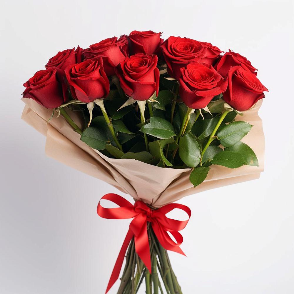 Букет 11 Красных роз Эдлесс Лав в Заметчино