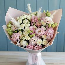 Букет цветов из:  Альстромерии и Розы в Заметчино
